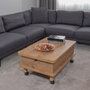 Hanah Home Helsinki - Pine Mesa de Café Ajustable